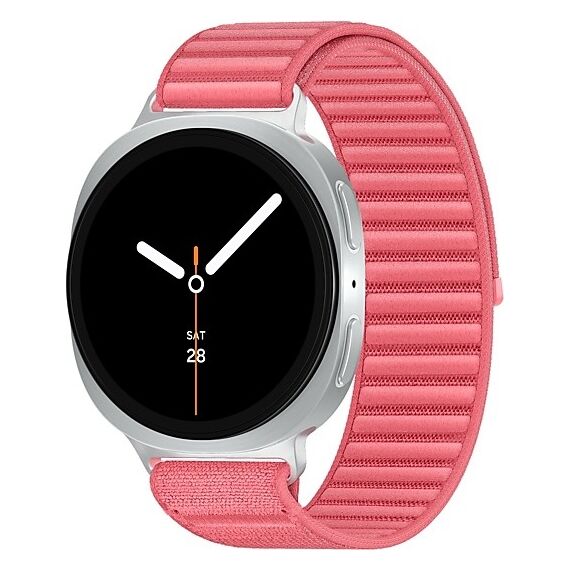 Galaxy Watch8 | 44 мм | 4G LTE | Silver | Fabric/Red | M/L, Размер ремешка : M/L, Тип ремешка : Fabric, Размер корпуса : 44 мм, Подключение часов : Bluetooth / Wi-Fi + 4G LTE, Цвет ремешка: Red, Цвет: Silver